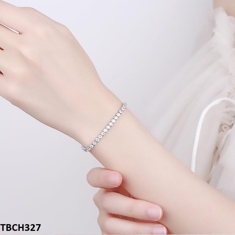 Zircon White Square Bracelet