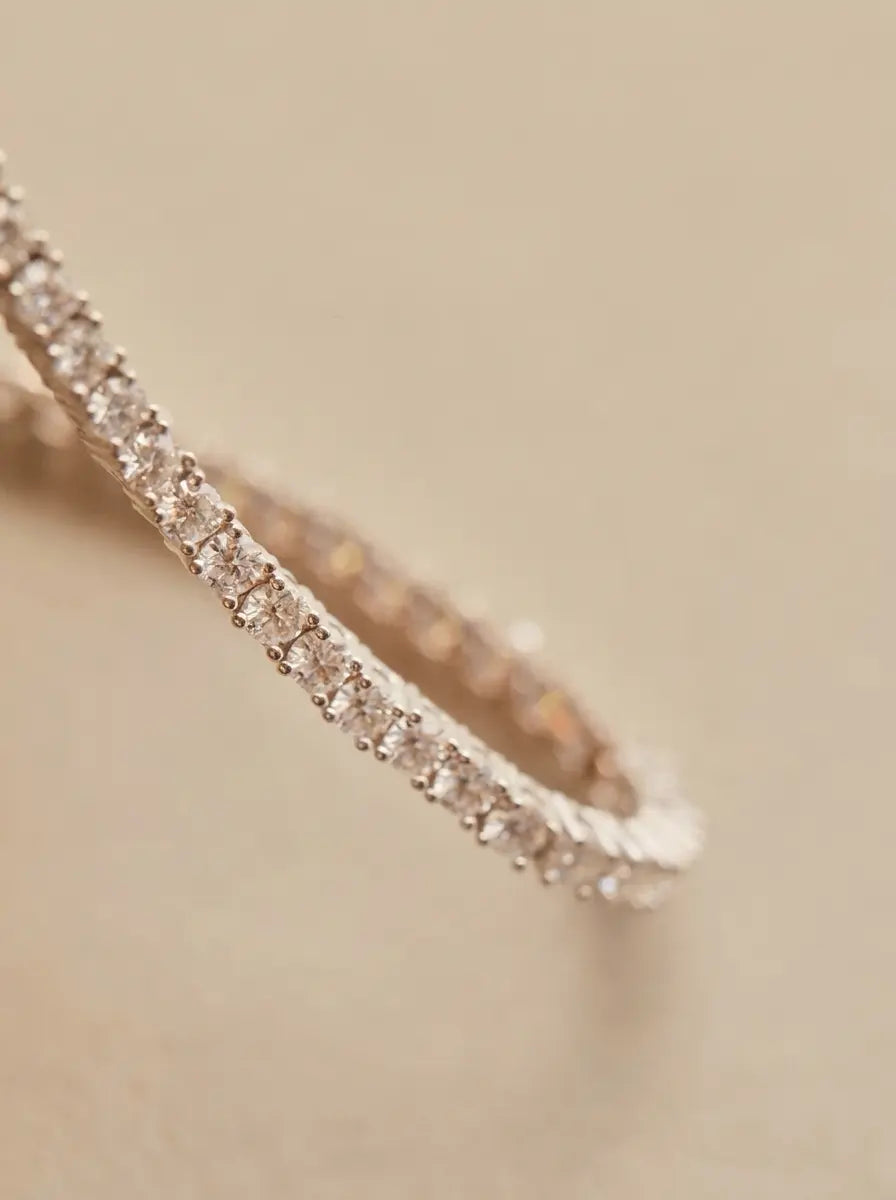 Timeless Glow Tennis Bracelet (Silver)