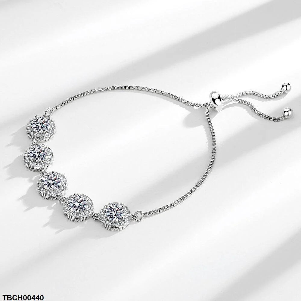 Rose Ice Pendant Zircon Bracelet
