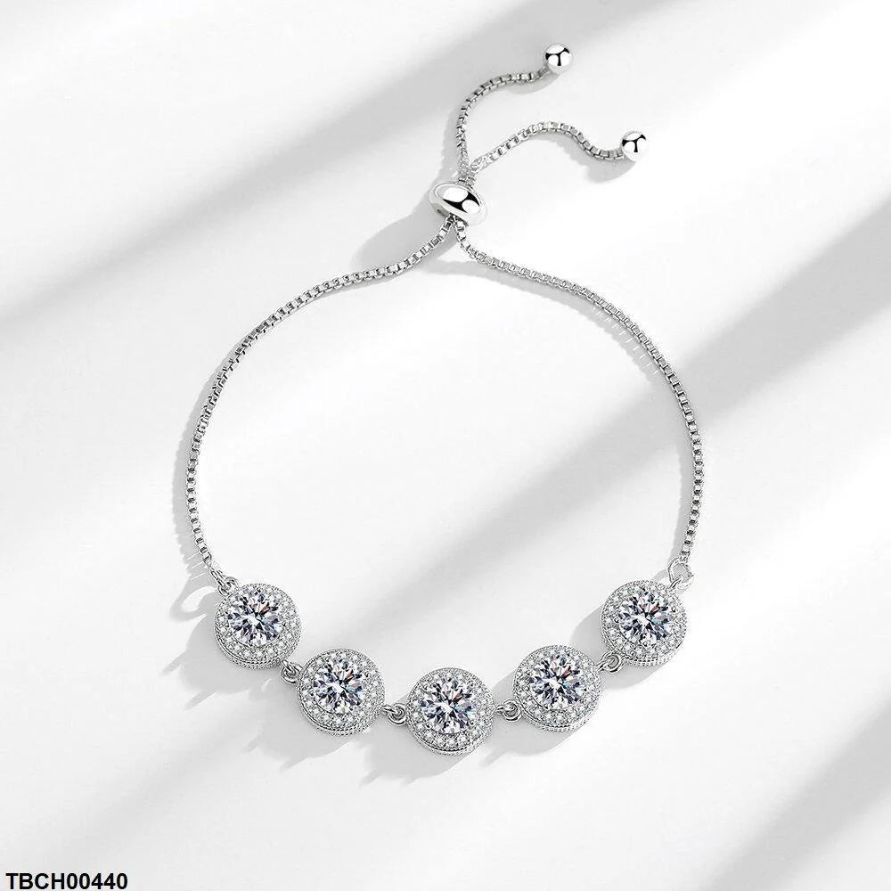 Rose Ice Pendant Zircon Bracelet