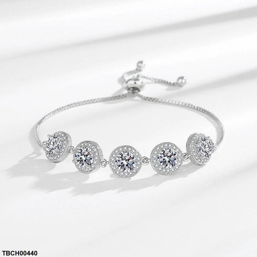 Rose Ice Pendant Zircon Bracelet