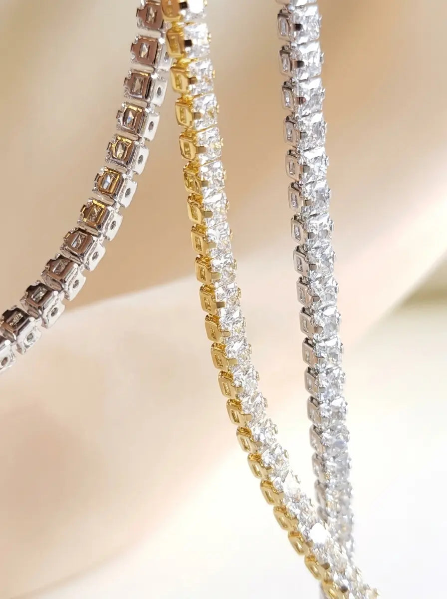 Timeless Glow Tennis Bracelet (Silver)