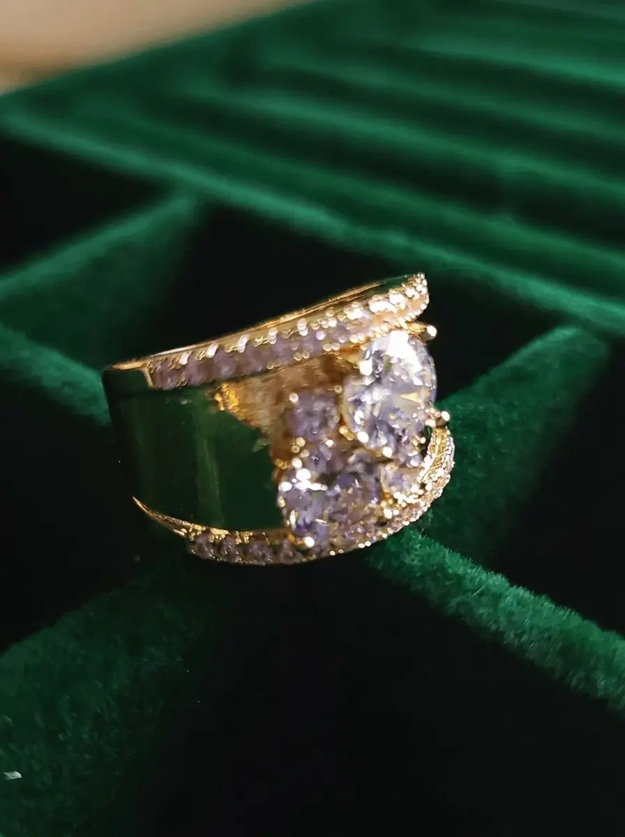Luxe Prism Gold Ring