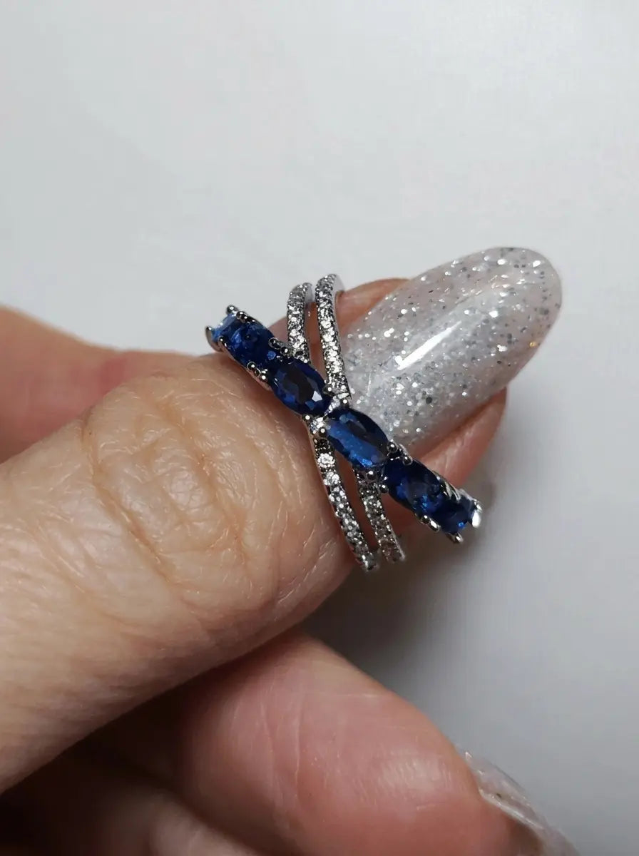 Royal Blue CZ Ring