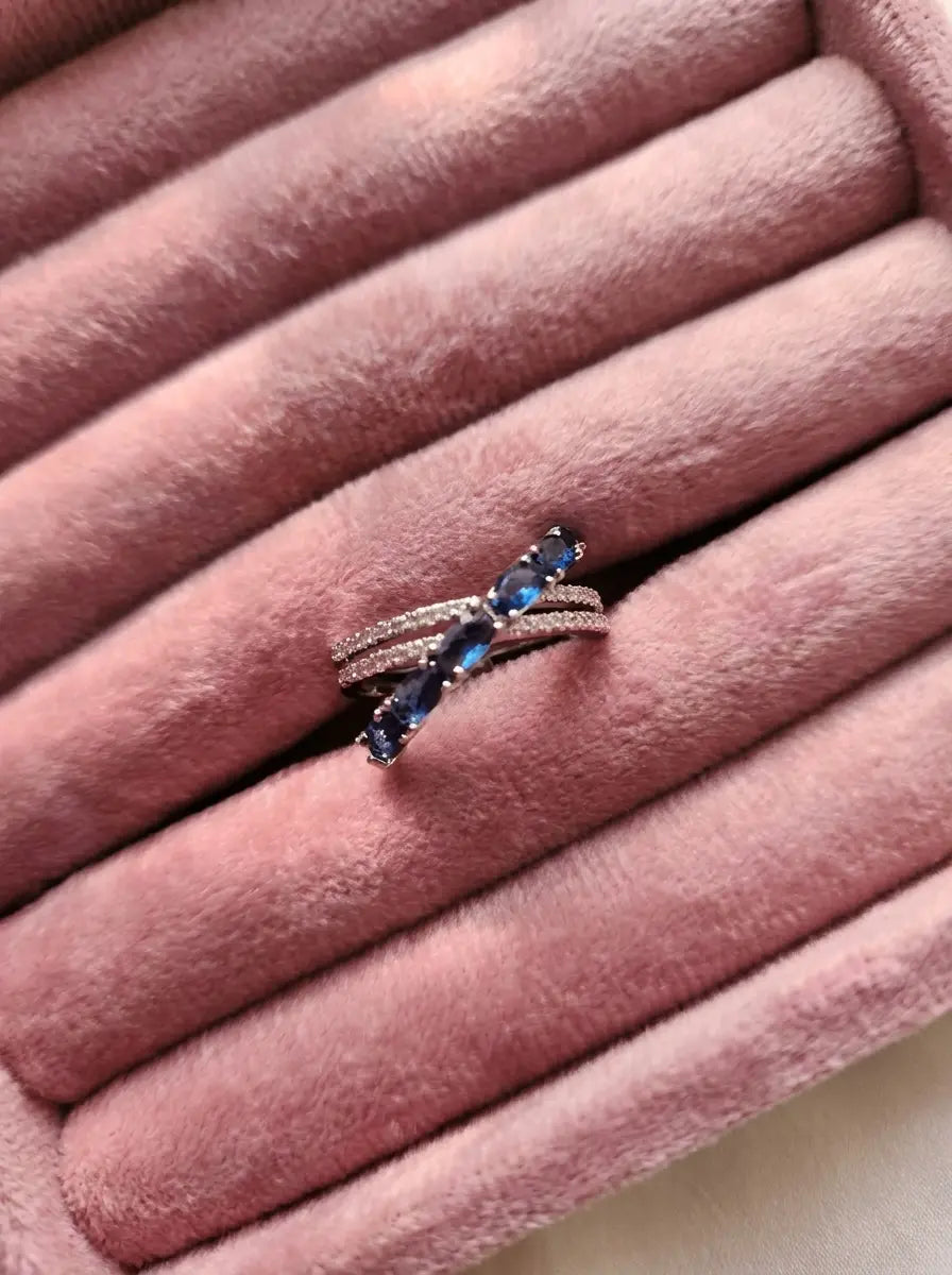Royal Blue CZ Ring