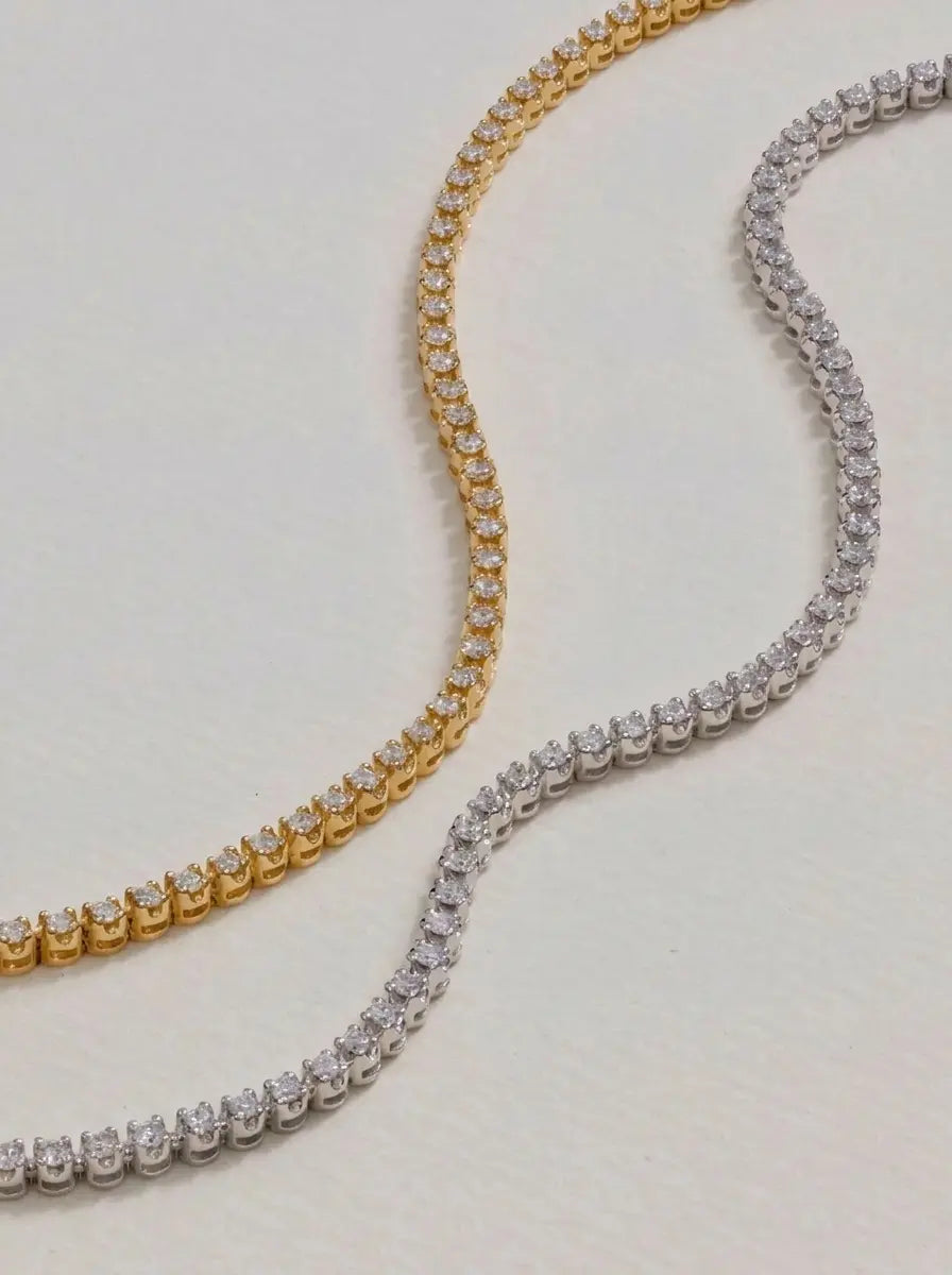 Timeless Glow Tennis Bracelet (Silver)