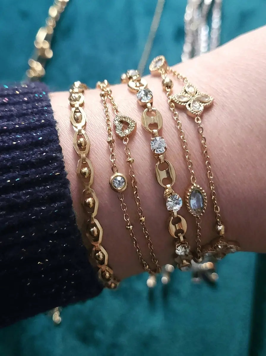 Heart bloom braclet