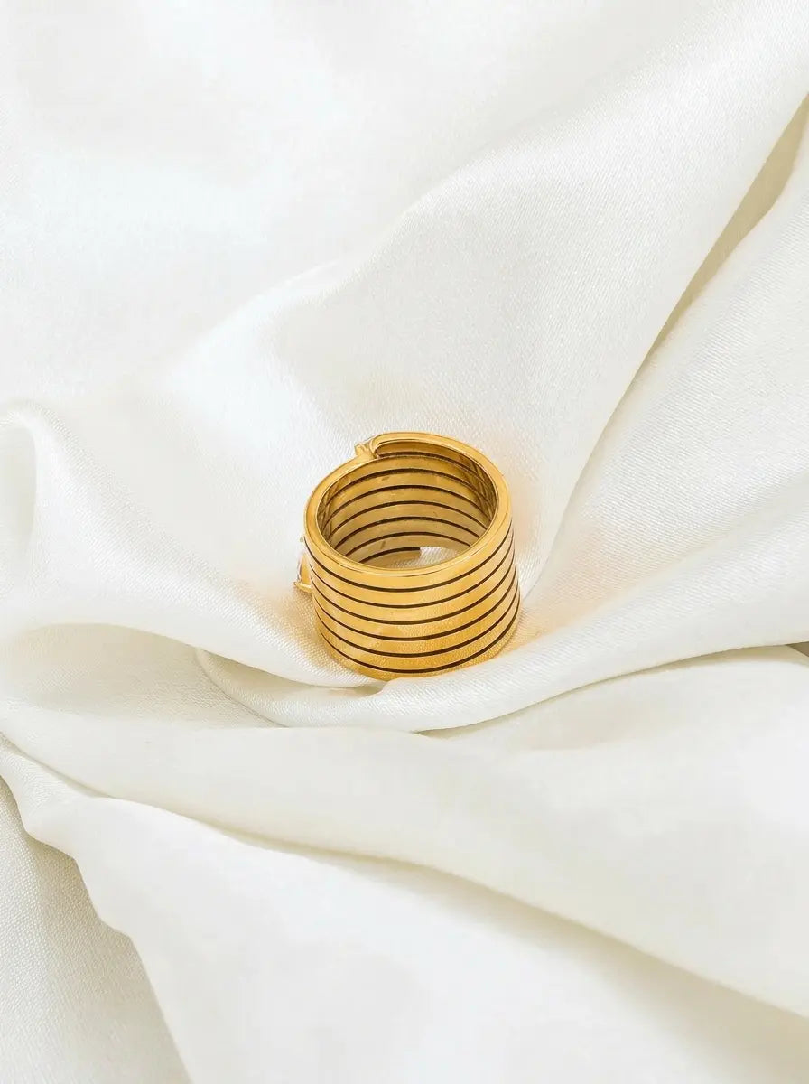 Nova Stack Gold Ring